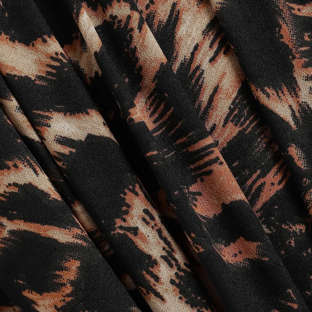 WALTER BAKER Leopard-print crepe shirt midi dress - Picture 8 of 12